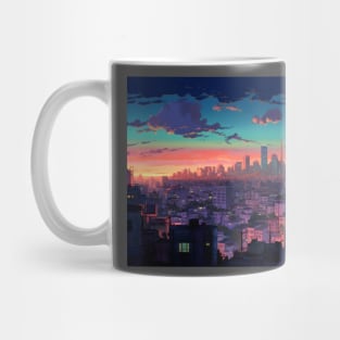 Anime Tel Aviv Reimagined An Animated Interpretation of the Skyline Mug